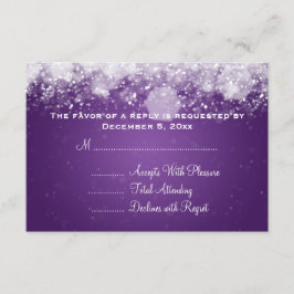 Elegant bröllop OSA Sparkling Night Lila Kort