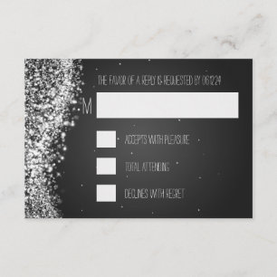 Elegant bröllop OSA Sparkling Wave Kort