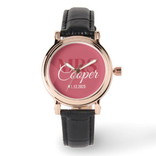 Elegant bröllop par Namn Red Ivory Färg Armbandsur