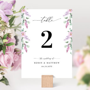 Elegant bröllop Pastellfärgade blommor Bordskortnu Inbjudningar