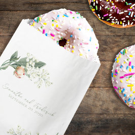 Elegant bröllop Peach Blommigt Grönt