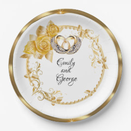 Elegant Bröllop Personligen Guld