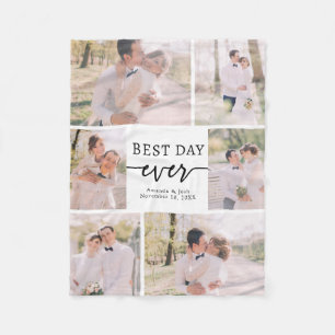 Elegant bröllop Photo Fleece Blanket