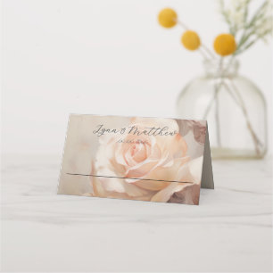 Elegant bröllop Place Card Summer Ro Placeringskort