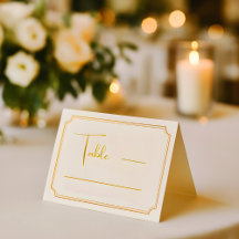 Elegant bröllop-platskort