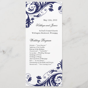 Elegant bröllop-program program
