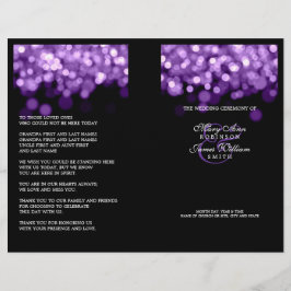 Elegant bröllop-programmet Lila Ljus