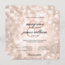 Elegant bröllop Ro Guld Champagne Bokeh