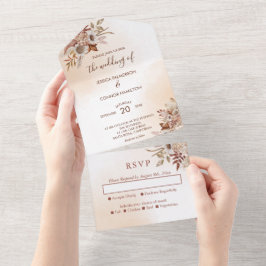 Elegant bröllop Rosa tones Fall Rustic