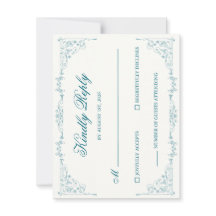 Elegant bröllop RSVP-kort