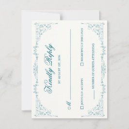 Elegant bröllop RSVP-kort OSA Kort