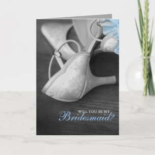 Elegant bröllop Shoes: "Kommer du att vara min bri Inbjudan