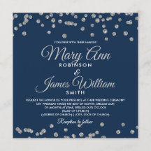 Elegant bröllop Silver Faux Glitter confetti-flott
