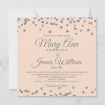 elegant bröllop Silver Faux Glitter confetti 
