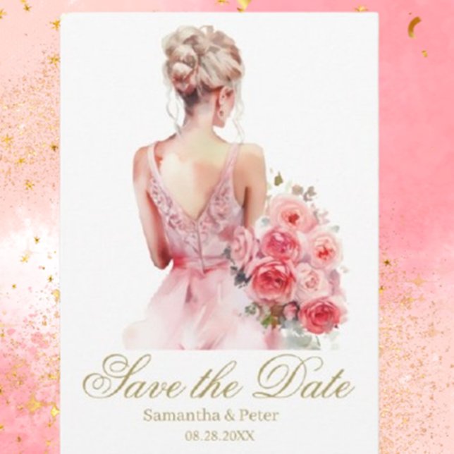 Elegant Bröllop Spara Datum Datumet (Set the tone for your celebration and invite loved ones to join you. )