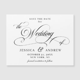 Elegant bröllop sparar det enkla datumkortet för m