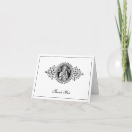 Elegant bröllop Svartvit Religiösa Tack