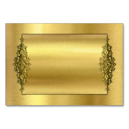 Elegant bröllop TableCards, Guld Bordsnummer