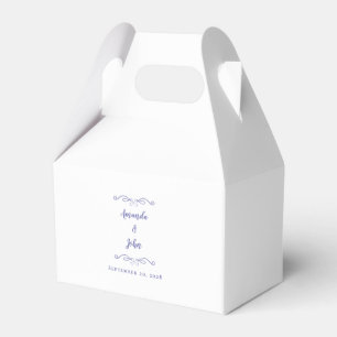 Elegant Bröllop Tack användbara Periwinkle Chic F Presentaskar