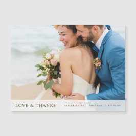 Elegant bröllop Tack Photo Magnet
