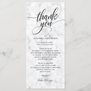 Elegant bröllop tackar dig att förlägga program