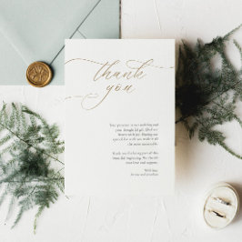 Elegant bröllop - tackkort med calligrafi inbjudningar