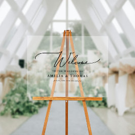 Elegant bröllop Välkommen