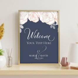 Elegant bröllop Välkommen att Skapa din egen slung Reklamblad