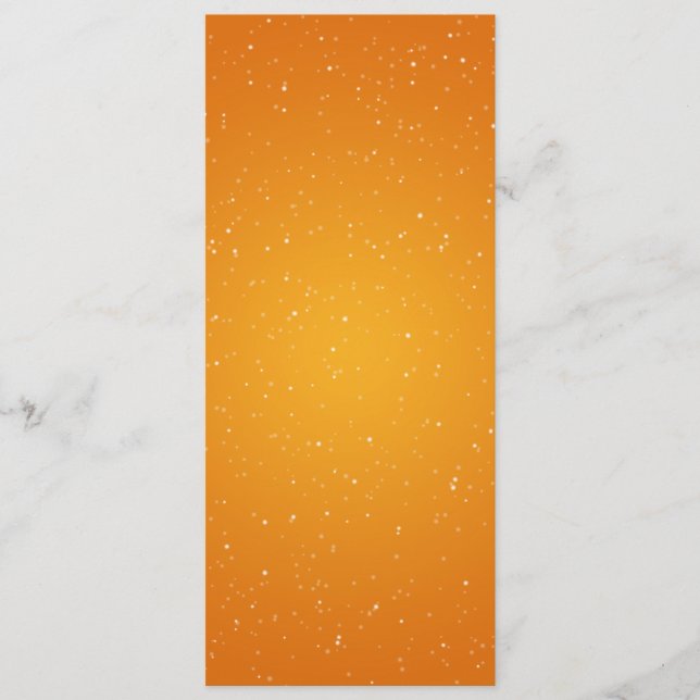 Elegant bröllopmenyn som Sparkling, vinkar orangen Meny (Framsida)