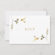 Elegant bröllops-RSVP-kort