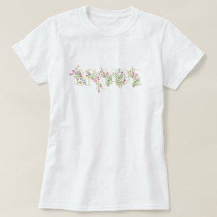 elegant bröllopsblomma vår BRUD Bröllopsfest T Shirt