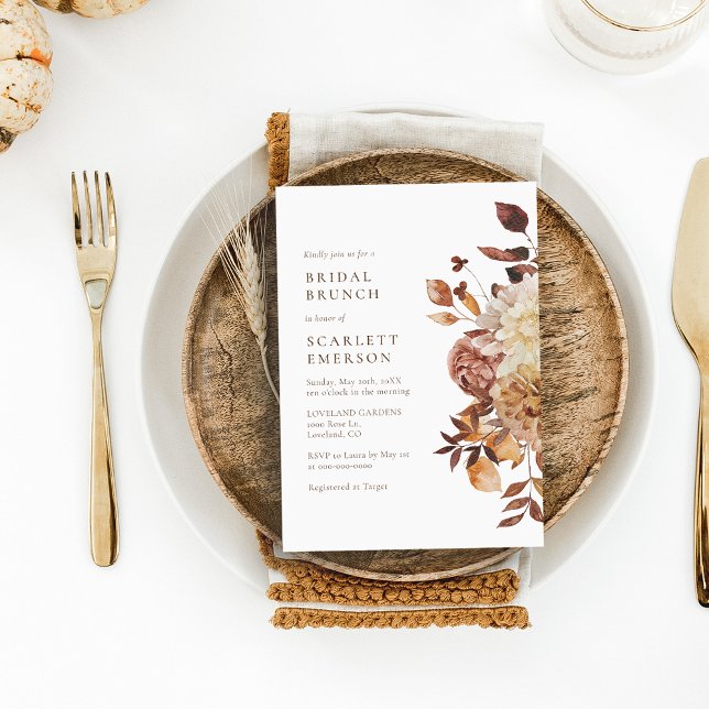 Elegant Bröllopsbrunch Inbjudningar (Skapare uppladdad)