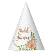 Elegant Bröllopsdusch Blommig och Guld Konst