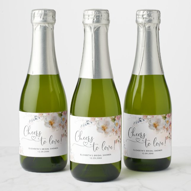 Elegant Bröllopsdusch för blivande brud med vildbl (Flaskor)
