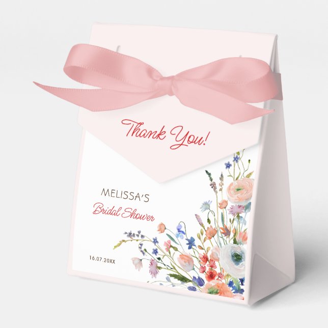 Elegant Bröllopsdusch för Brud Presentaskar (Framsidan Sidan)