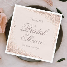 Elegant bröllopsdusch i roséguld