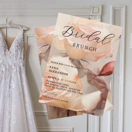 Elegant Bröllopsdusch Mjuka Sommarrosor Spara Datumet