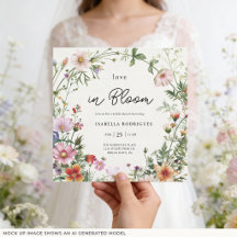 Elegant bröllopsfest med vilda blommor i blom - Br