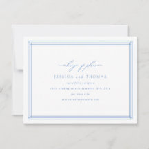 Elegant bröllopsförsening ändra datum