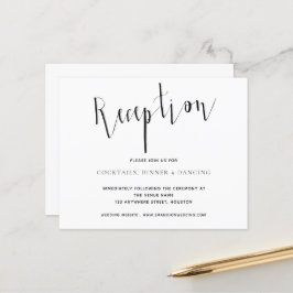 Elegant Bröllopsinbjudan Detaljerad Mottagning Bud