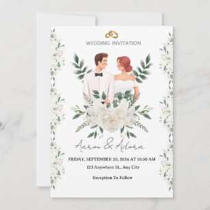 Elegant bröllopsinbjudan – En modern touch för dig Inbjudningar