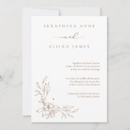 Elegant Bröllopsinbjudan Inbjudningar