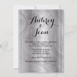 Elegant bröllopsinbjudan inbjudningar