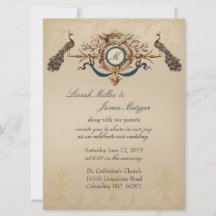 Elegant Bröllopsinbjudan