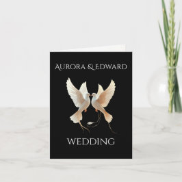 Elegant bröllopsinbjudan med foto – Modern Inbjudan