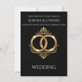 Elegant bröllopsinbjudan med foto – Modern Inbjudningar