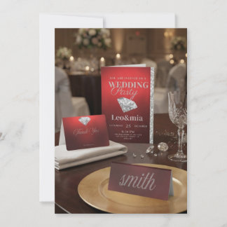 Elegant bröllopsinbjudan svit display mockup Ca Inbjudningar
