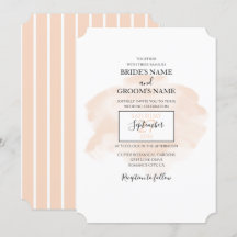 Elegant Bröllopsinbjudningar för vattenfärg