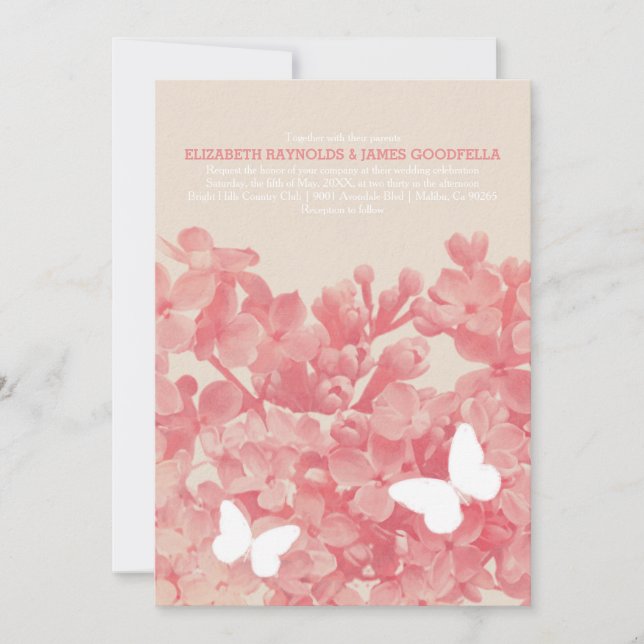 Elegant Bröllopsinbjudningar Inbjudningar (Framsida)
