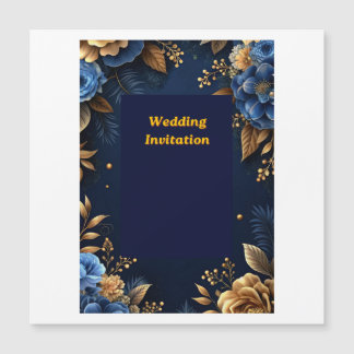 Elegant bröllopsinbjudningskort | Premium blommig